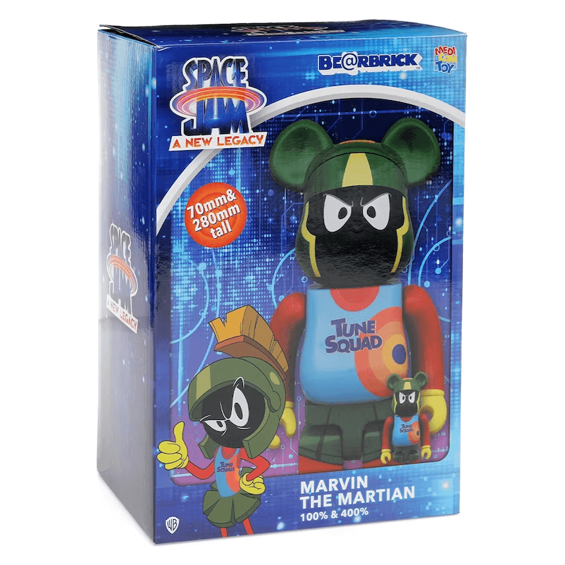 Bearbrick Space Jam: A New Legacy Marvin the Martian 100% & 400% Set from Bearbrick