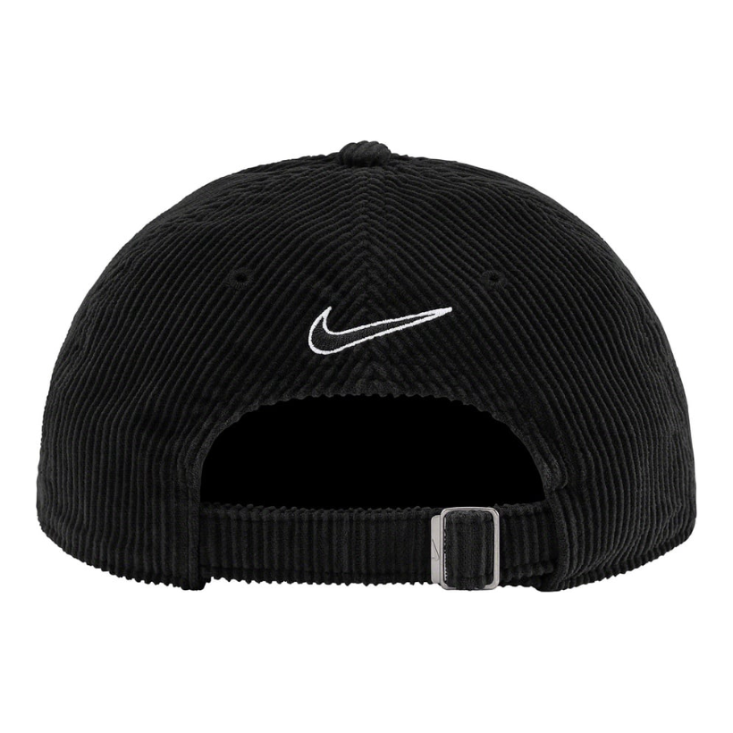 Supreme Nike Arc Corduroy 6-Panel Black by Supreme in Hats. Available at KershKicks for £175.00. A must-have for fans of Supreme looking to elevate their style with this Hats.