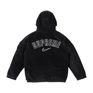 Supreme Nike Arc Corduroy Hooded Jacket Black Supreme KershKicks
