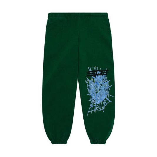 Sp5der Web Sweatpants Hunter Green by Young Thug in Sweatpants. Available at KershKicks for £230.00. A must-have for fans of Young Thug looking to elevate their style with this Sweatpants.