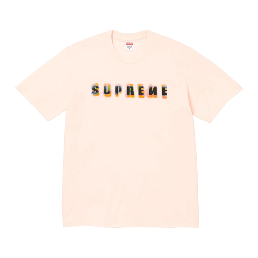 Supreme Stencil Tee Pale Pink by Supreme in . Available at KershKicks for £85.00. A must-have for fans of Supreme looking to elevate their style with this T-Shirt.