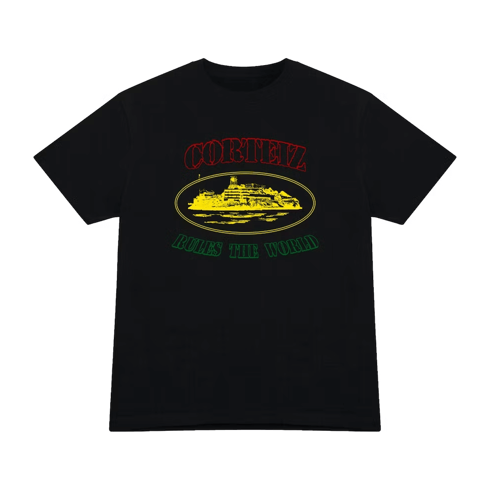 Corteiz OG Carni Alcatraz T-shirt Black by Corteiz in Clothing. Available at KershKicks for £85.00. A must-have for fans of Corteiz looking to elevate their style with this T-Shirt.