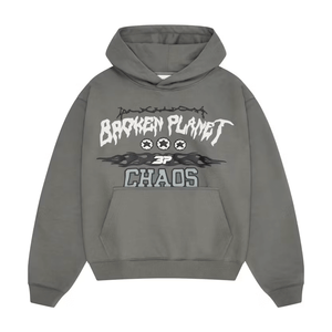 Broken Planet Chaos Hoodie Gunmetal Grey | Broken Planet Market