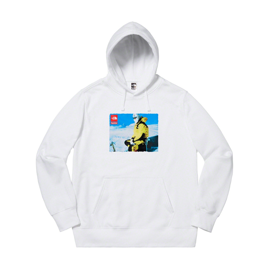 Supreme The North Face Photo Hooded Sweatshirt White by Supreme in Uncategorized. Available at KershKicks for £157.50. A must-have for fans of Supreme looking to elevate their style with this Hoodie.