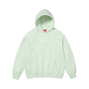 Supreme Box Logo Hooded Sweatshirt FW23 Light Green