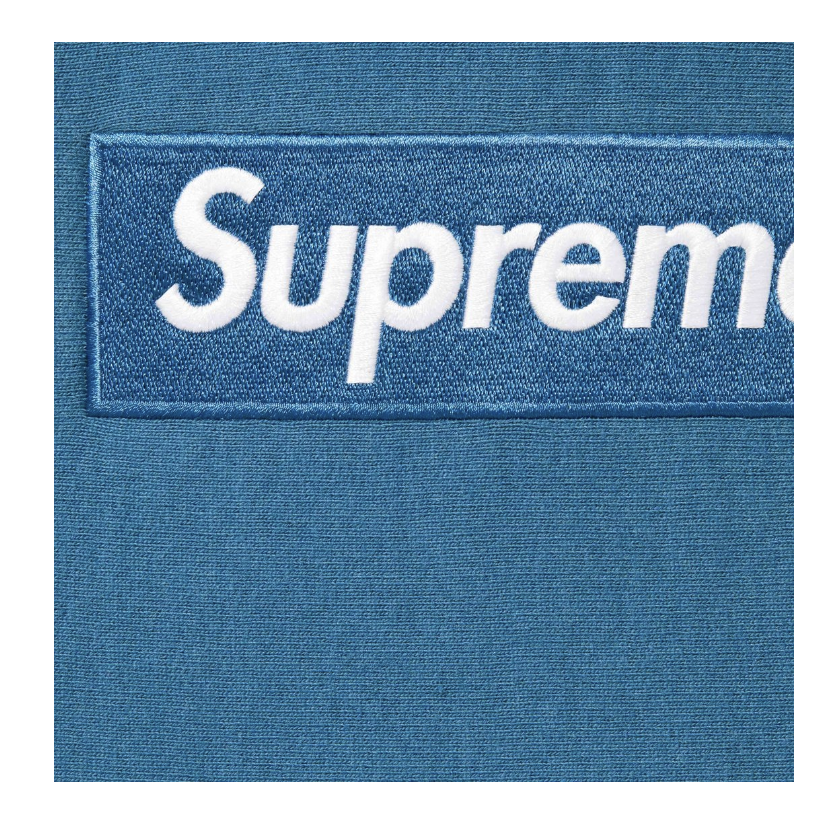 Supreme Box Logo Hooded Sweatshirt FW23 Blue