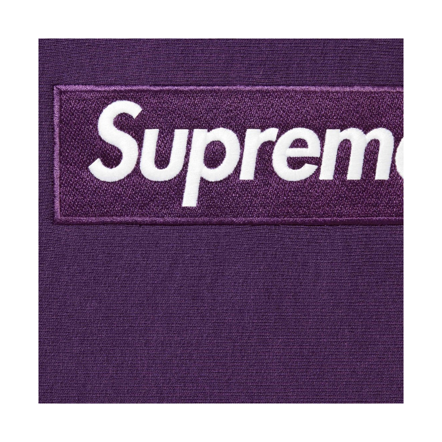 Supreme Box Logo Hooded Sweatshirt (FW23) Dark Purple by Supreme in . Available at KershKicks for £265.00. A must-have for fans of Supreme looking to elevate their style with this Hoodie.