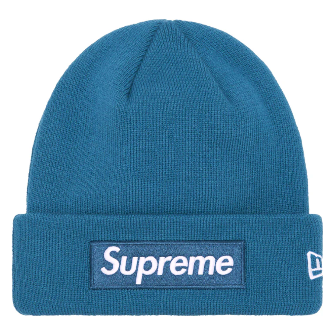 Supreme New Era Box Logo Beanie (FW23) Blue by Supreme in Hats. Available at KershKicks for £85.00. A must-have for fans of Supreme looking to elevate their style with this Hats.