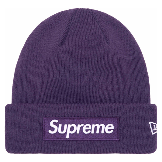 Supreme New Era Box Logo Beanie (FW23) Dark Purple by Supreme from £56.00