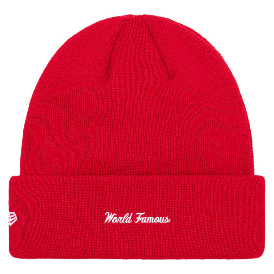 Supreme New Era Box Logo Beanie (FW23) Red from Supreme