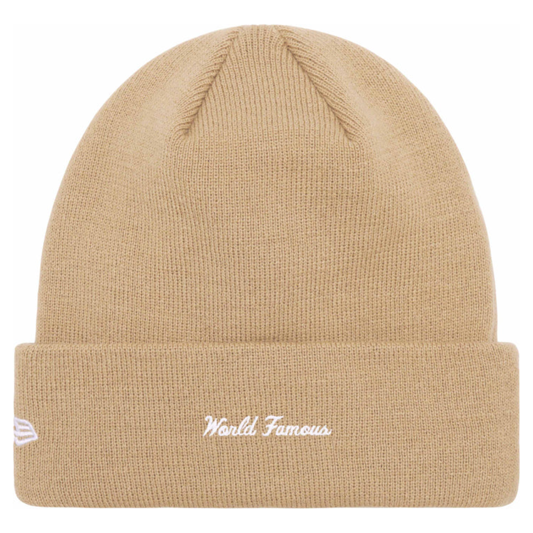 Supreme New Era Box Logo Beanie (FW23) Dark Sand by Supreme from £56.00