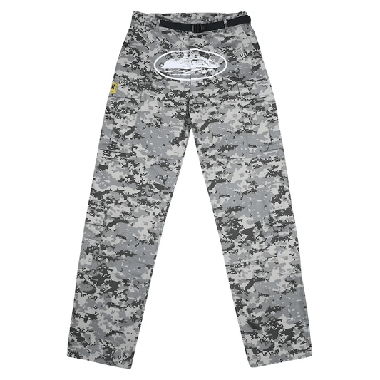 Corteiz Guerillaz Cargos Digi Camo by Corteiz in Track Pants. Available at KershKicks for £225.00. A must-have for fans of Corteiz looking to elevate their style with this Track Pants.