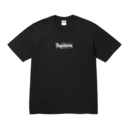 Supreme Box Logo Tee (FW23) Black by Supreme in . Available at KershKicks for £95.00. A must-have for fans of Supreme looking to elevate their style with this T-Shirt.