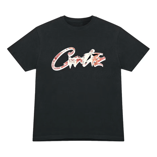 Corteiz Money On My Mind Tee Black by Corteiz in Clothing. Available at KershKicks for £85.00. A must-have for fans of Corteiz looking to elevate their style with this T-Shirt.