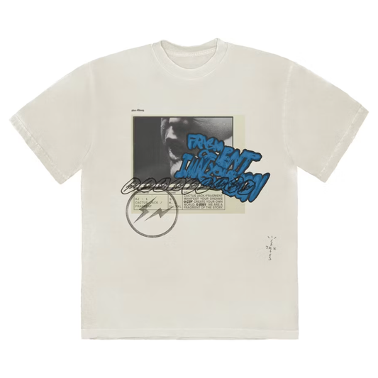 Travis Scott Cactus Jack For Fragment Manifest T-shirt White by Travis Scott in . Available at KershKicks for £95.00. A must-have for fans of Travis Scott looking to elevate their style with this T-Shirt.