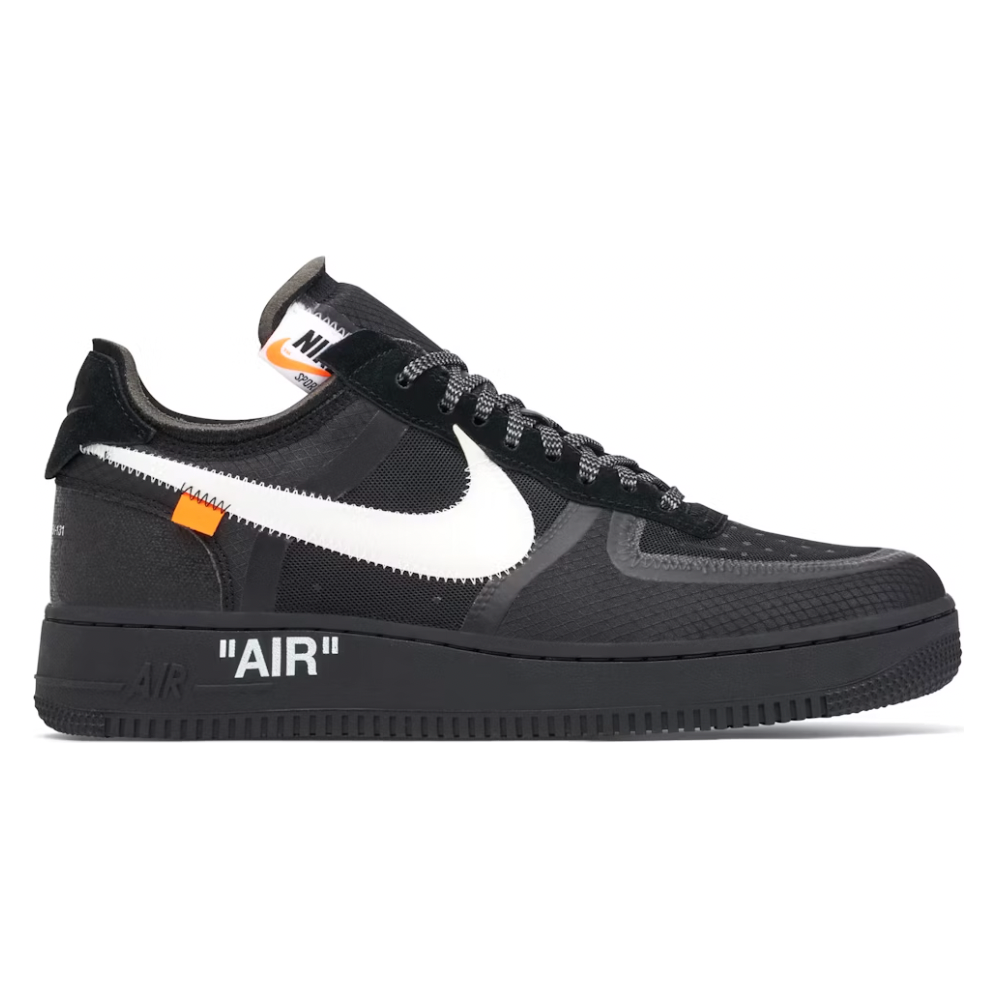 Nike Off White Air Force 1 Low Black by Nike in Shoes. Available at KershKicks for £1250.00. A must-have for fans of Nike looking to elevate their style with this Shoes.