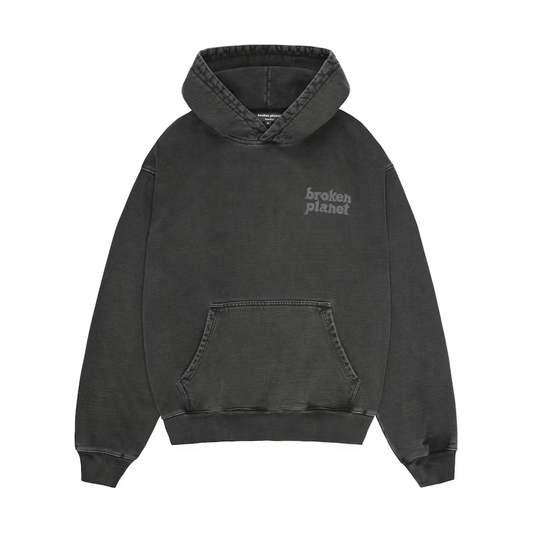 Broken Planet Market Basics Hoodie Washed Soot Black by Broken Planet Market from £149.00