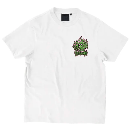 Syna World Light Me Up T-Shirt White by SYNA in . Available at KershKicks for £85.00. A must-have for fans of SYNA looking to elevate their style with this T-Shirt.