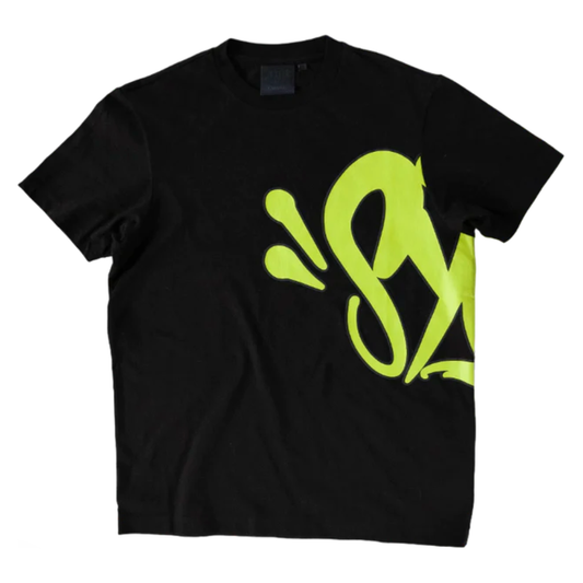 Syna World Syna Logo OG T-Shirt Black Green by SYNA in . Available at KershKicks for £85.00. A must-have for fans of SYNA looking to elevate their style with this T-Shirt.