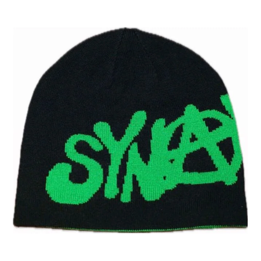 Syna World Synarchy Reversible Beanie Green Black from SYNA