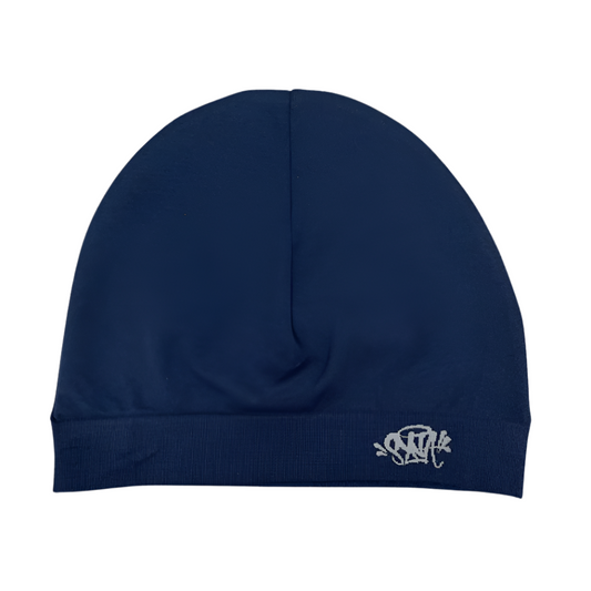 Syna World Skull Cap Navy by SYNA in Hats. Available at KershKicks for £45.00. A must-have for fans of SYNA looking to elevate their style with this Hats.