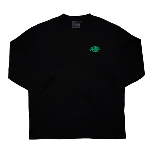 Syna World Synarchy Long Sleeve T-Shirt Black Green from SYNA