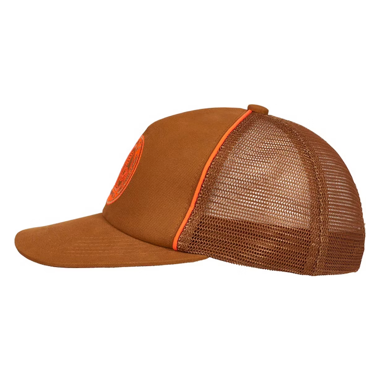 Palace AMG 2.0 Mesh Trucker Cap Caramel by Palace in Hats. Available at KershKicks for £75.00. A must-have for fans of Palace looking to elevate their style with this Hats.