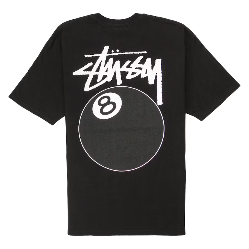Stussy 8 Ball Tee Black (SS22) by stussy in . Available at KershKicks for £110.00. A must-have for fans of stussy looking to elevate their style with this T-Shirt.