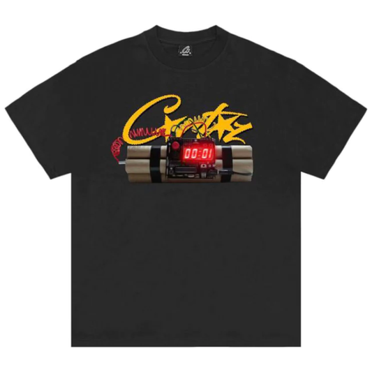 Corteiz OG TimeBomb Tee Black by Corteiz in Clothing. Available at KershKicks for £85.00. A must-have for fans of Corteiz looking to elevate their style with this T-Shirt.