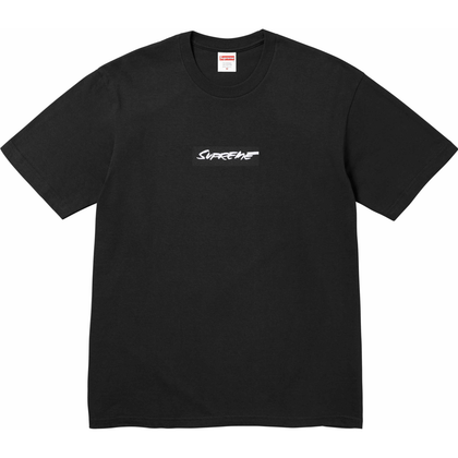 Supreme Futura Box Logo Tee Black by Supreme in . Available at KershKicks for £70.00. A must-have for fans of Supreme looking to elevate their style with this T-Shirt.