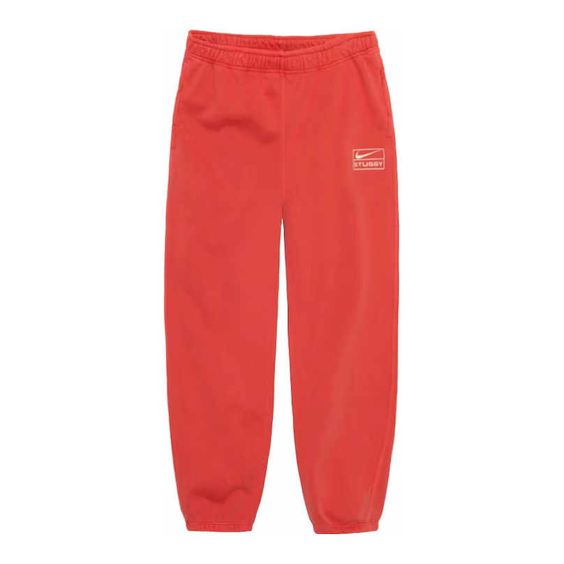 Stussy x Nike Pigment Dyed Fleece Sweatpants Habanero Red by stussy from £120.00