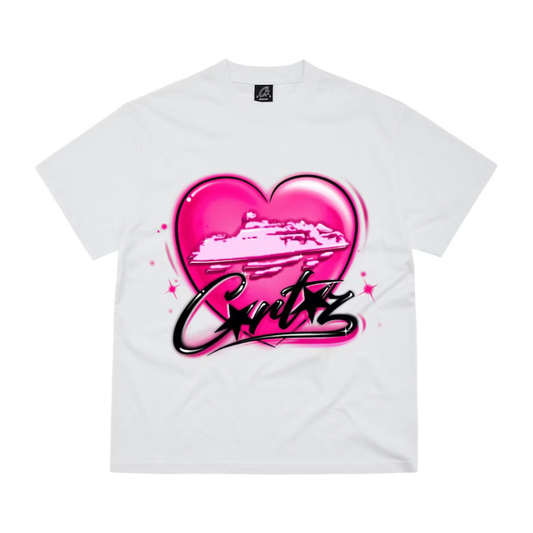 Corteiz Alcatraz Heart Tee White by Corteiz in Clothing. Available at KershKicks for £85.00. A must-have for fans of Corteiz looking to elevate their style with this T-Shirt.
