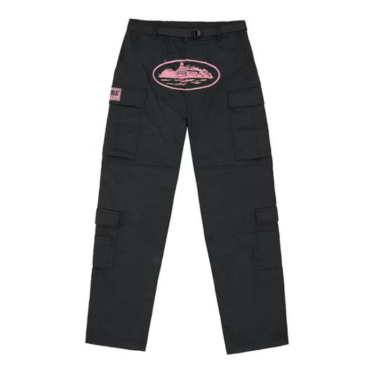 Corteiz Guerillaz Cargo Pant Black/Pink by Corteiz from £225.00