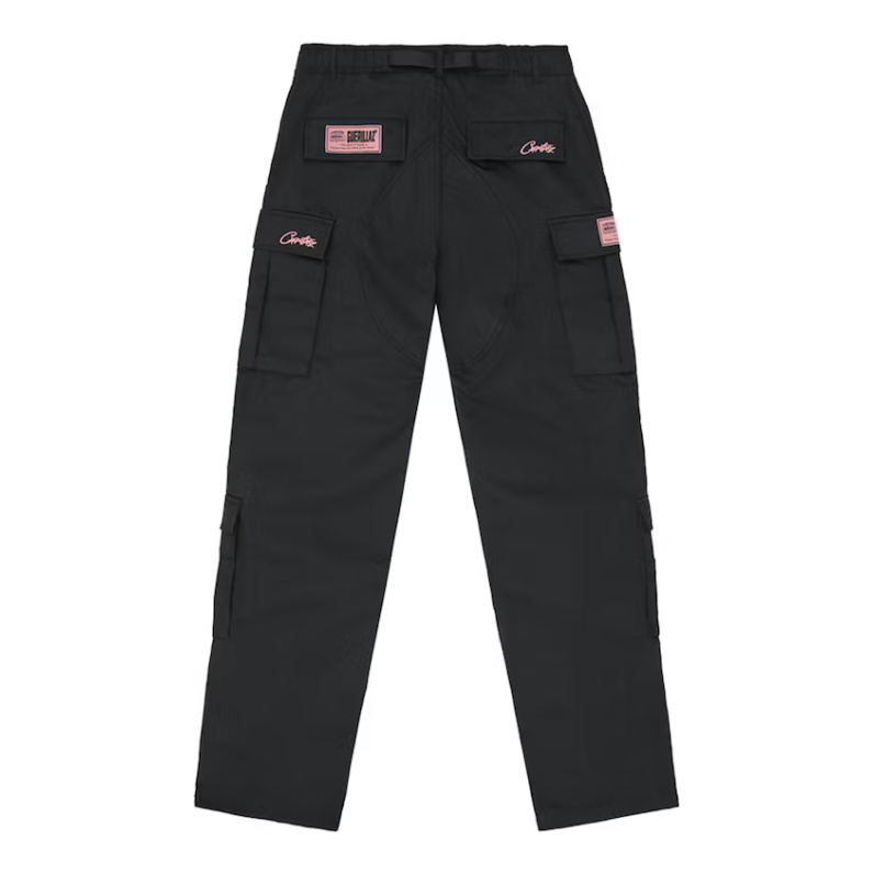 Corteiz Guerillaz Cargo Pant Black/Pink by Corteiz in Shorts. Available at KershKicks for £225.00. A must-have for fans of Corteiz looking to elevate their style with this Cargo.