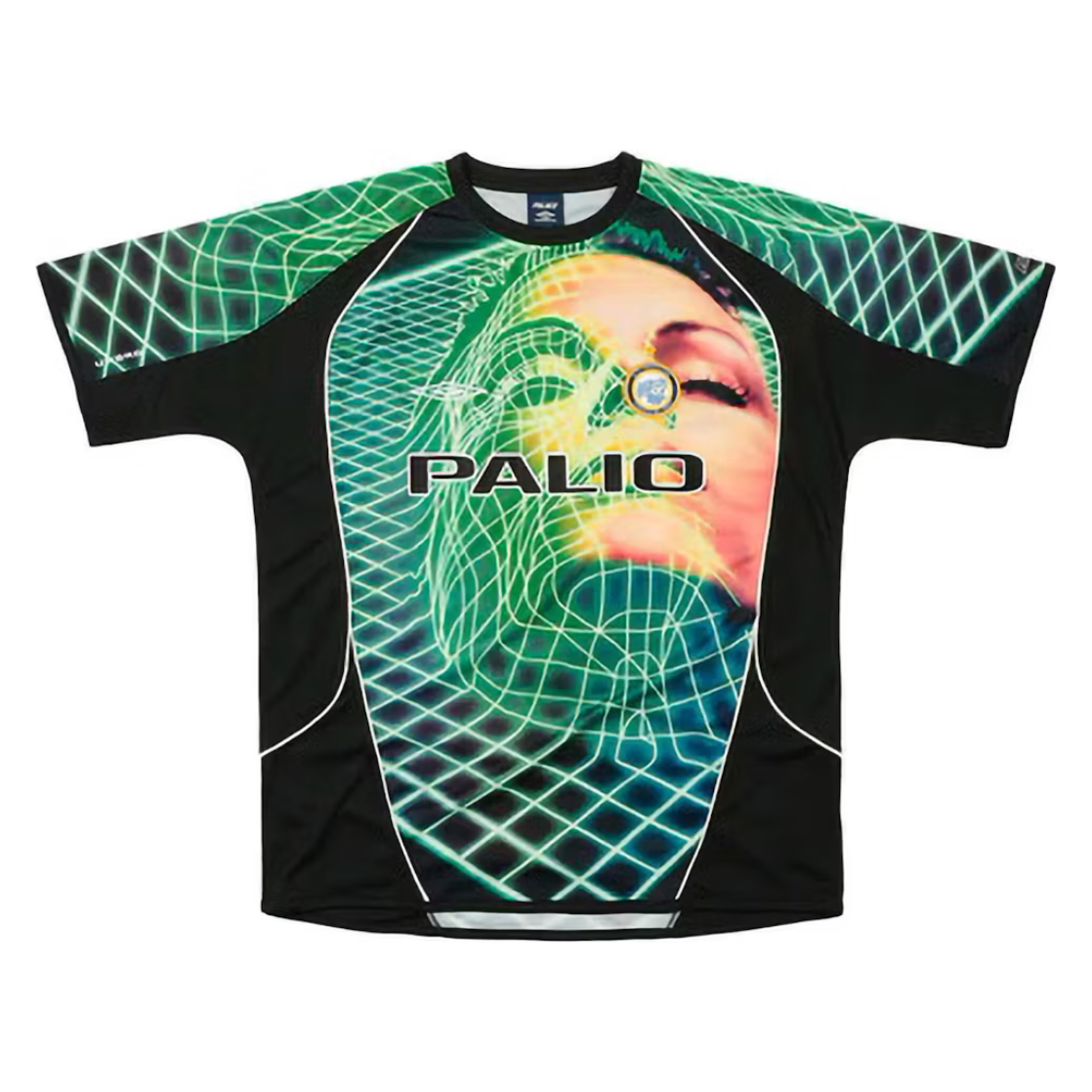 Palace x Umbro 3rd Goalie Shirt - Black Neon by Palace in . Available at KershKicks for £200.00. A must-have for fans of Palace looking to elevate their style with this T-Shirt.