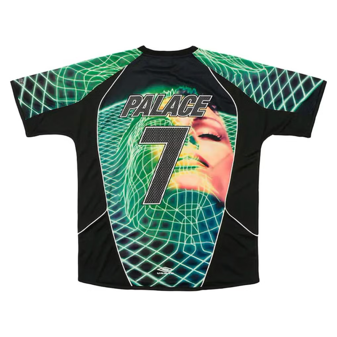 Palace x Umbro 3rd Goalie Shirt - Black Neon by Palace in . Available at KershKicks for £200.00. A must-have for fans of Palace looking to elevate their style with this T-Shirt.