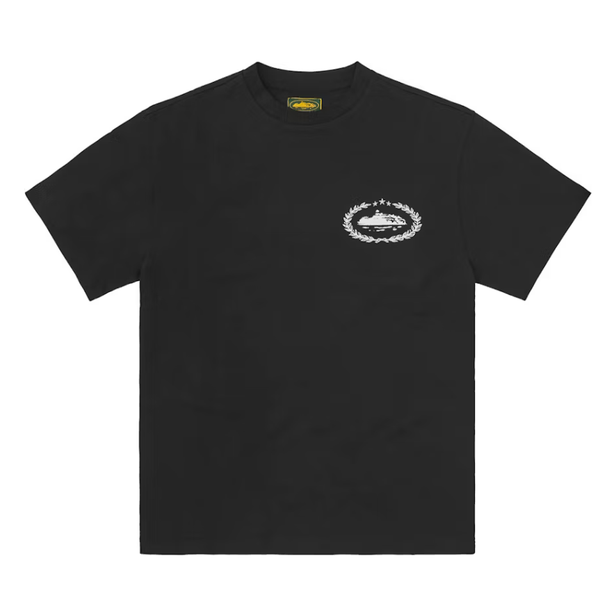 Corteiz Royale Heavyweight Tee Black by Corteiz in . Available at KershKicks for £110.00. A must-have for fans of Corteiz looking to elevate their style with this T-Shirt.