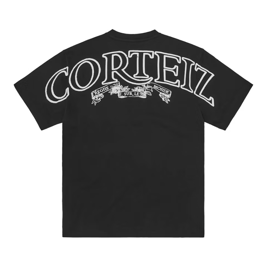 Corteiz Royale Heavyweight Tee Black by Corteiz in . Available at KershKicks for £110.00. A must-have for fans of Corteiz looking to elevate their style with this T-Shirt.