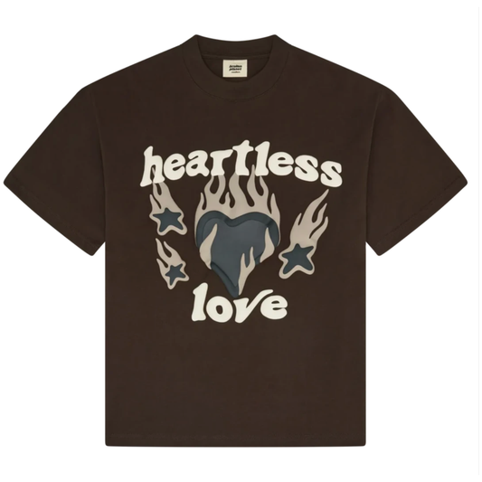 Broken Planet Heartless Love T-Shirt Mocha Brown
