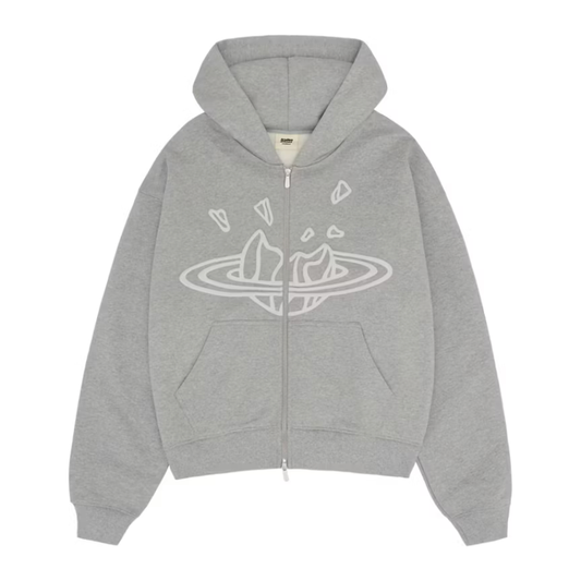 Broken Planet Zip Up Hoodie Heather Grey by Broken Planet Market from £175.00