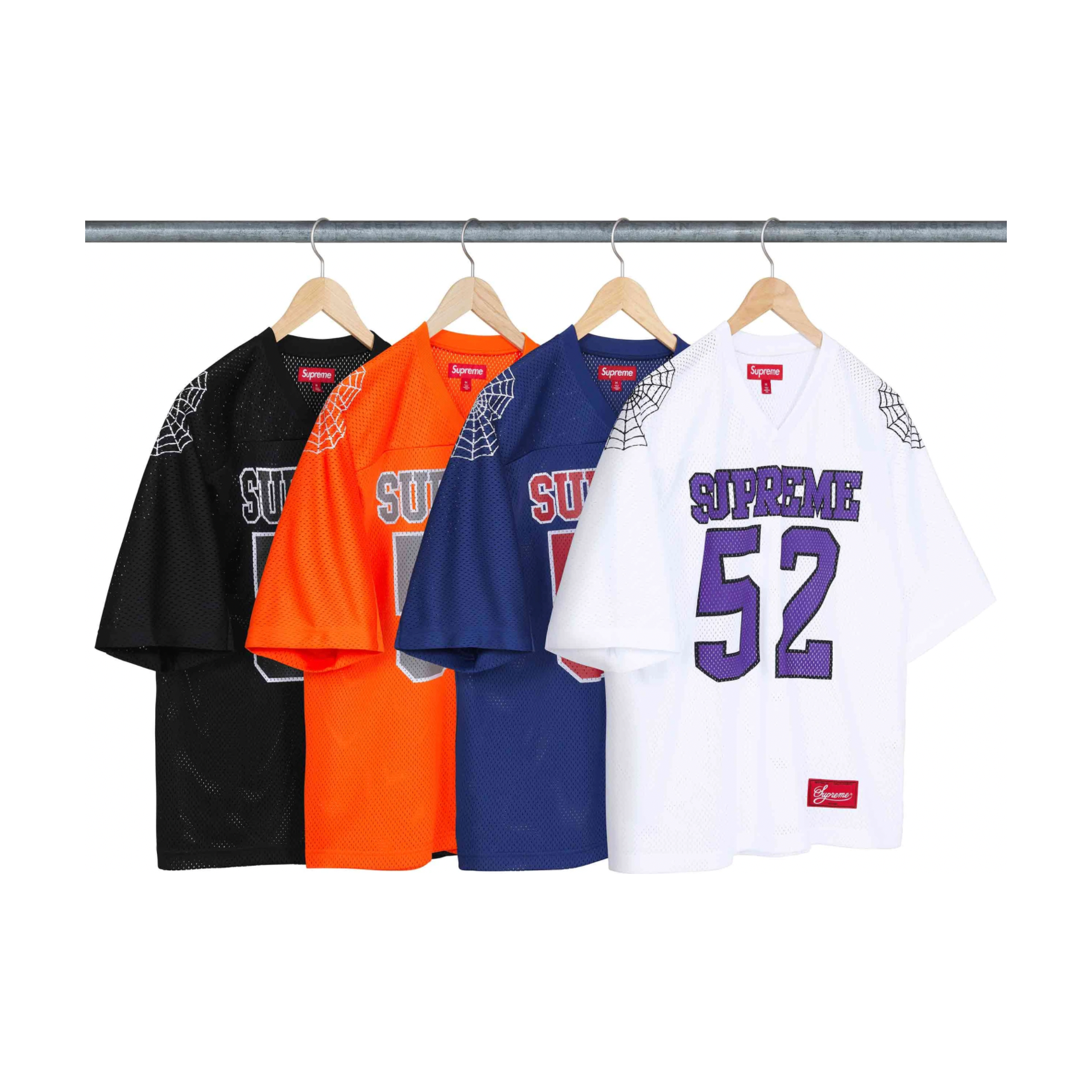 Supreme Spiderweb Football Jersey Black by Supreme in . Available at KershKicks for £0.00. A must-have for fans of Supreme looking to elevate their style with this T-Shirt.
