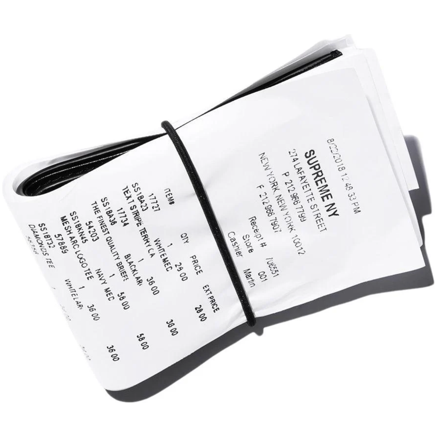 SUPREME/MM6 MAISON MARGIELA RECEIPT WALLET by Supreme in Clothing Accessories. Available at KershKicks for £500.00. A must-have for fans of Supreme looking to elevate their style with this Accessories.