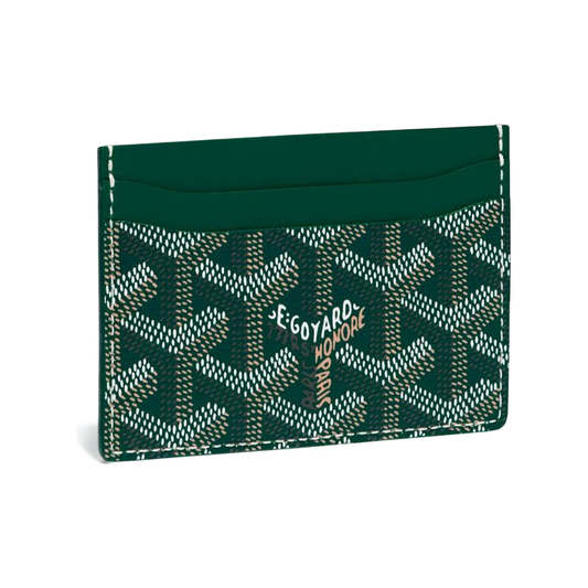 Goyard - Saint-Sulpice Card Wallet Green by Goyard in Clothing Accessories. Available at KershKicks for £450.00. A must-have for fans of Goyard looking to elevate their style with this Accessories.