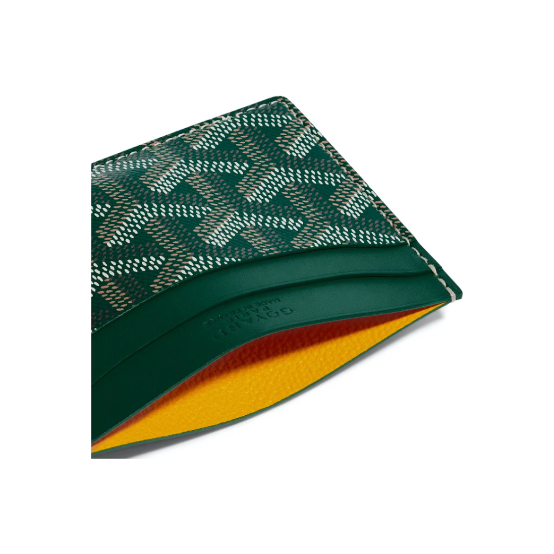 Goyard - Saint-Sulpice Card Wallet Green by Goyard in Clothing Accessories. Available at KershKicks for £450.00. A must-have for fans of Goyard looking to elevate their style with this Accessories.