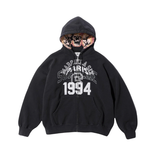 SUPREME/MM6 MAISON MARGIELA ZIP UP HOODED SWEATSHIRT BLACK by Supreme in . Available at KershKicks for £750.00. A must-have for fans of Supreme looking to elevate their style with this Hoodie.