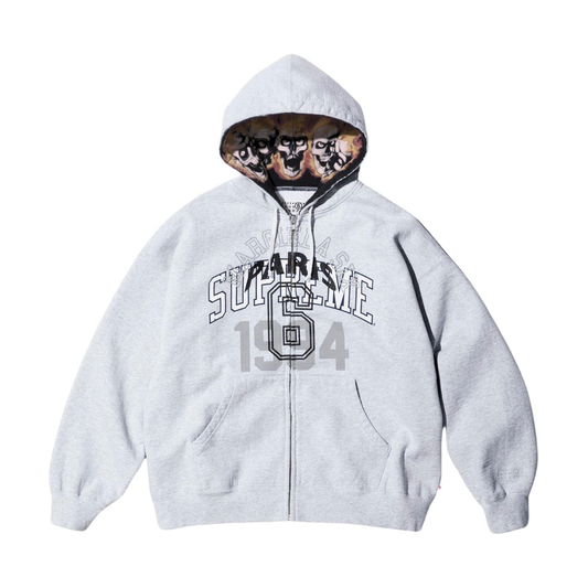 SUPREME/MM6 MAISON MARGIELA ZIP UP HOODED SWEATSHIRT ASH GREY by Supreme from £750.00
