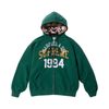 SUPREME/MM6 MAISON MARGIELA ZIP UP HOODED SWEATSHIRT DARK GREEN