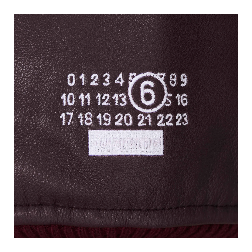 Supreme MM6 Maison Margiela Split Varsity Jacket Multicolor by Supreme in Clothing. Available at KershKicks for £850.00. A must-have for fans of Supreme looking to elevate their style with this Jacket.