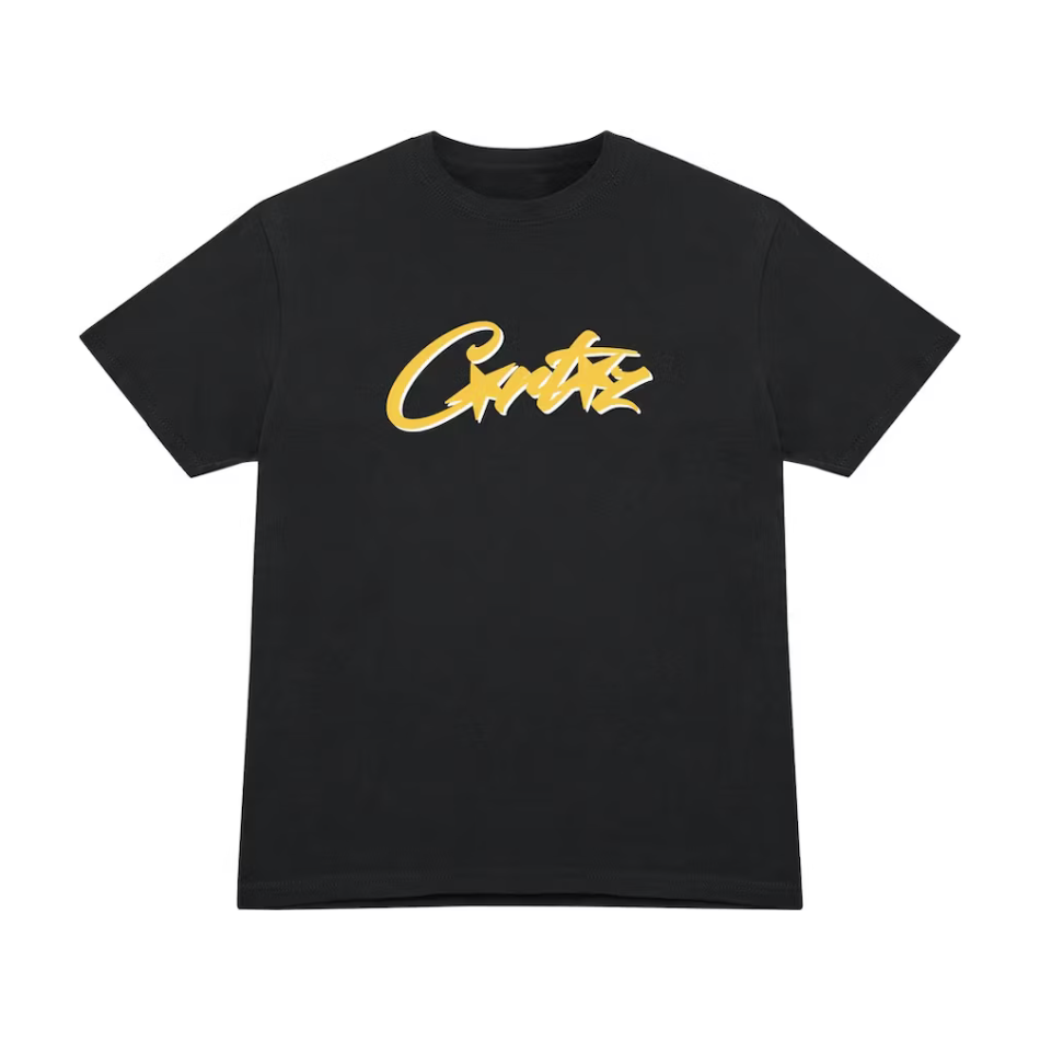 Corteiz Allstarz Tee Black/Yellow by Corteiz in Clothing. Available at KershKicks for £85.00. A must-have for fans of Corteiz looking to elevate their style with this T-Shirt.