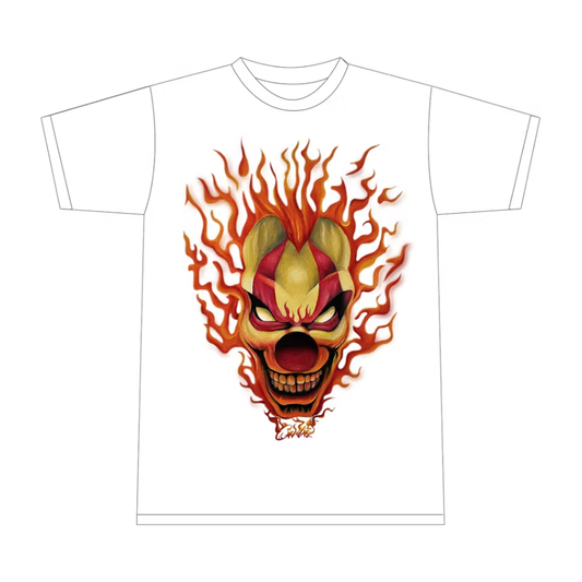 Corteiz Clown Tee White by Corteiz in Clothing. Available at KershKicks for £85.00. A must-have for fans of Corteiz looking to elevate their style with this T-Shirt.